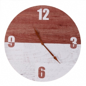 11"-es Diy Digitális Fa Falióra Átmérője 28 cm Varrat Nélküli Kampó Otthoni Irodai Bárhoz
