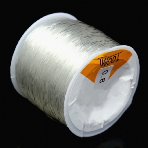 100 M Crystal Line Húr Szál Sztreccs Rugalmas Gyöngyfűző Zsinór Dichotomanthes 0.8mm