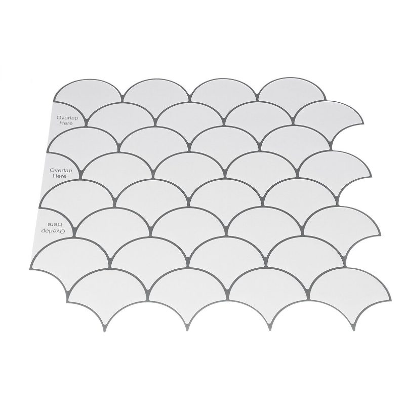 12x12"-es Csempe Matricák Ragaszkodva A Fürdőszobai Konyhára Otthoni Fali Öntapadó 3d