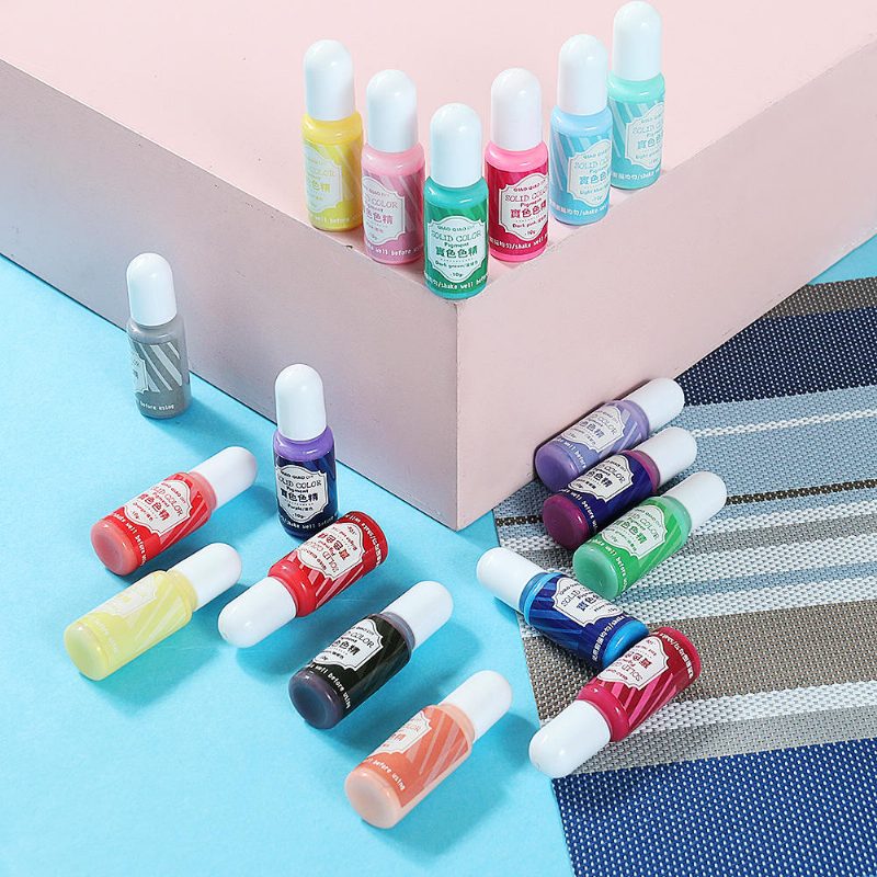 15 G Szilárd Színű Pigment 18 Uv Gyanta Kristály Ragasztó Színező Festékek Barkácsolás Kézműves Zárópalack
