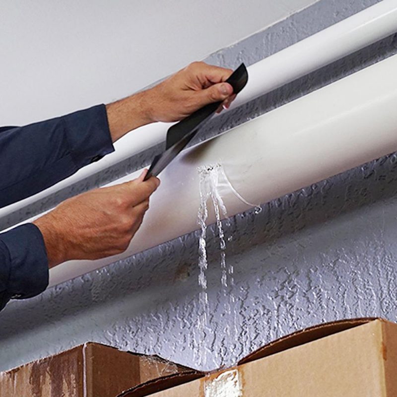 150x30cm Pvc Fekete/fehér Super Fix Erős Vízálló Ragasztószalag Csőjavító Szalag Önrögzíthető Szivárgásgátló Tömítés Szigetelő