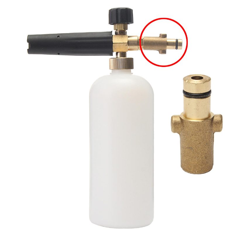 3000psi/200bar Hóhab Lándzsa Adapter Nagynyomású Mosó Sárgaréz