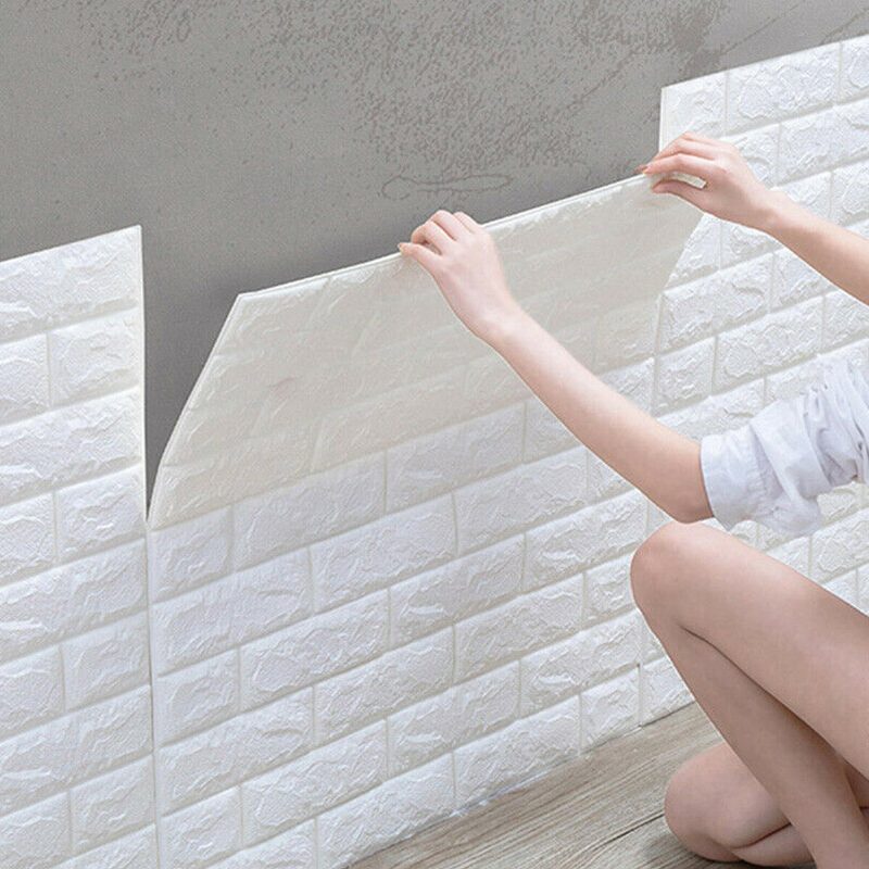 5db 3d Puha Csempe Tégla Falmatrica Öntapadó Vízálló Hab Panel 38*35cm