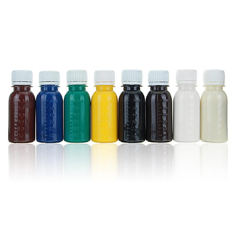 60 Ml Diy Bőrfesték Olaj Hígító Eszközkészlet Színező Folyékony Pigment Keverék Színek Barkács Kézműves