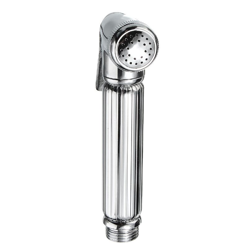 Brass Shattaf Douche Spray Bidé Wc Zuhanyfej Fúvóka Tartó Ezüst Tisztító Készülék