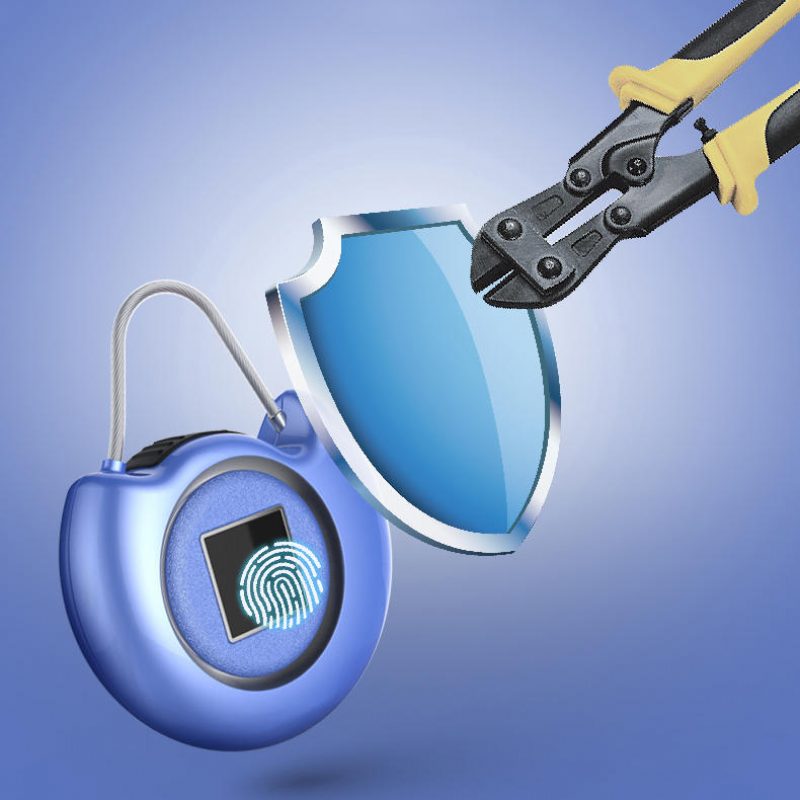 Cut-off Riasztó Kulcs Nélküli Ujjlenyomat Intelligens Lakat Biztonsági Usb Smart Travel Lock Bőrönd Szekrény 4 Szín