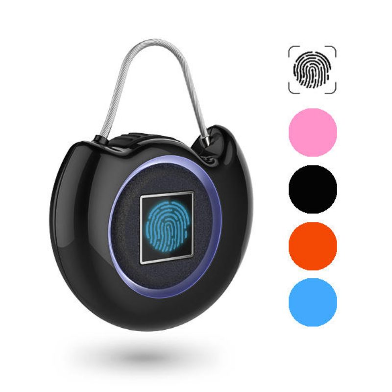Cut-off Riasztó Kulcs Nélküli Ujjlenyomat Intelligens Lakat Biztonsági Usb Smart Travel Lock Bőrönd Szekrény 4 Szín