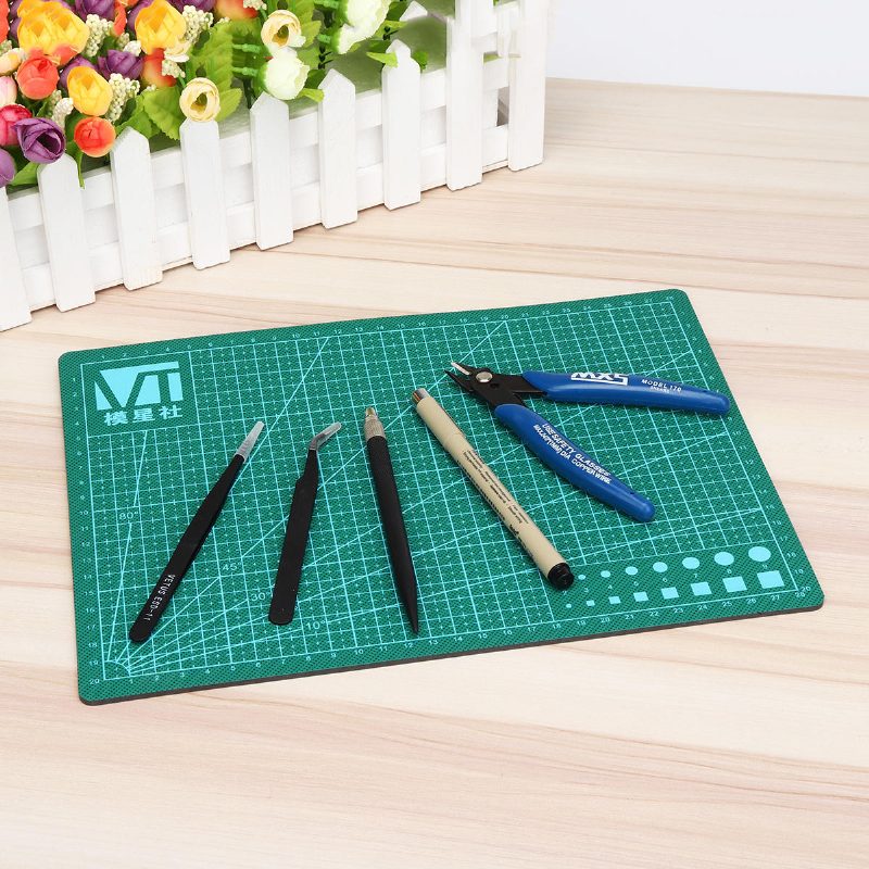 Diy Craft Basic Tools Set Model Building Kit Vágófogó Polírozó Mat Penge
