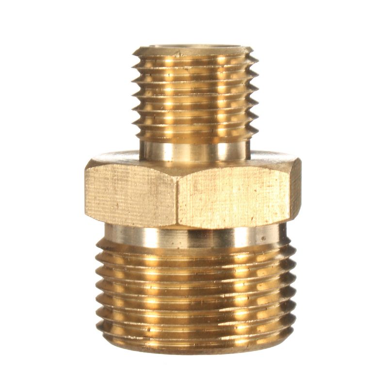 M22 Dugasz 1/4" Dugós Adapter Sárgaréz Nagynyomású Mosó Tömlő Gyorscsatlakozó Csatlakozó Szerelvény Karcherhez