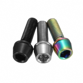 M5x16 mm-es Titán Ti Csavarok Allex Hatlapú Szárú Kúpos Fejű Csavar Alátéttel
