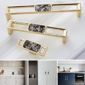 Nordic Marble Shell Szekrény Fogantyú Gombok Fiók És Szekrényajtó Húzza