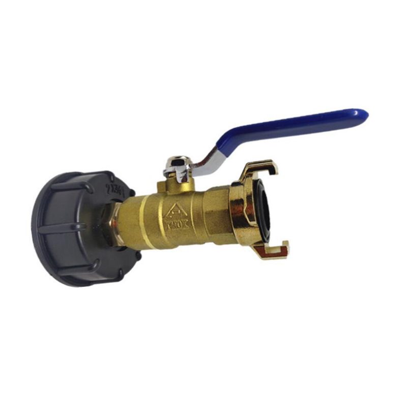 S60x6 Ibc Csaptelep Tartály Durva Menetes Leeresztő Adapter 3/4 Hüvelykes Sárgaréz Kimeneti Csaphoz Rögzítő Csatlakozó Csereszelep Szerelvény Alkatrészei Otthoni Kerthez