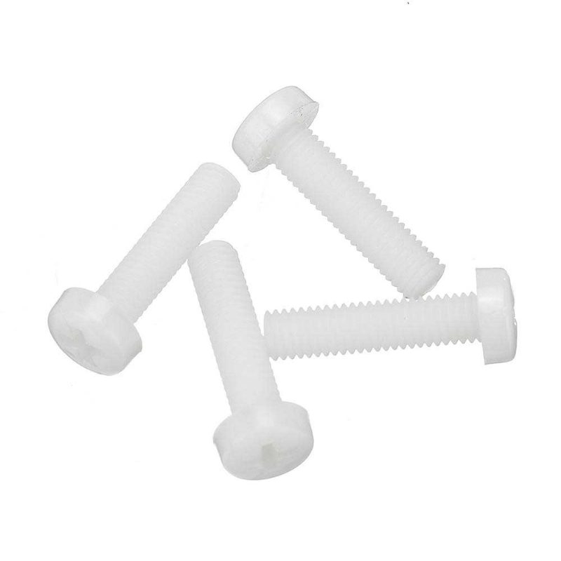 Suleve Mxnp2 270 Db Fehér/fekete M2-m5 Műanyag Nylon Phillips Csavaros Kerek Fejű Hatlapú Anya Választék Készletek