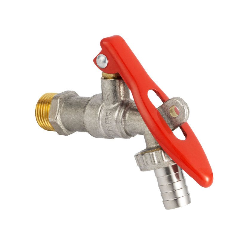 Tmok 1/2" Kültéri Csaptelep Kerti Bibcock Csap Sárgaréz Vízcsap Otthoni Vízcsatlakozókhoz Ibc Víztartály Adapter Zárral