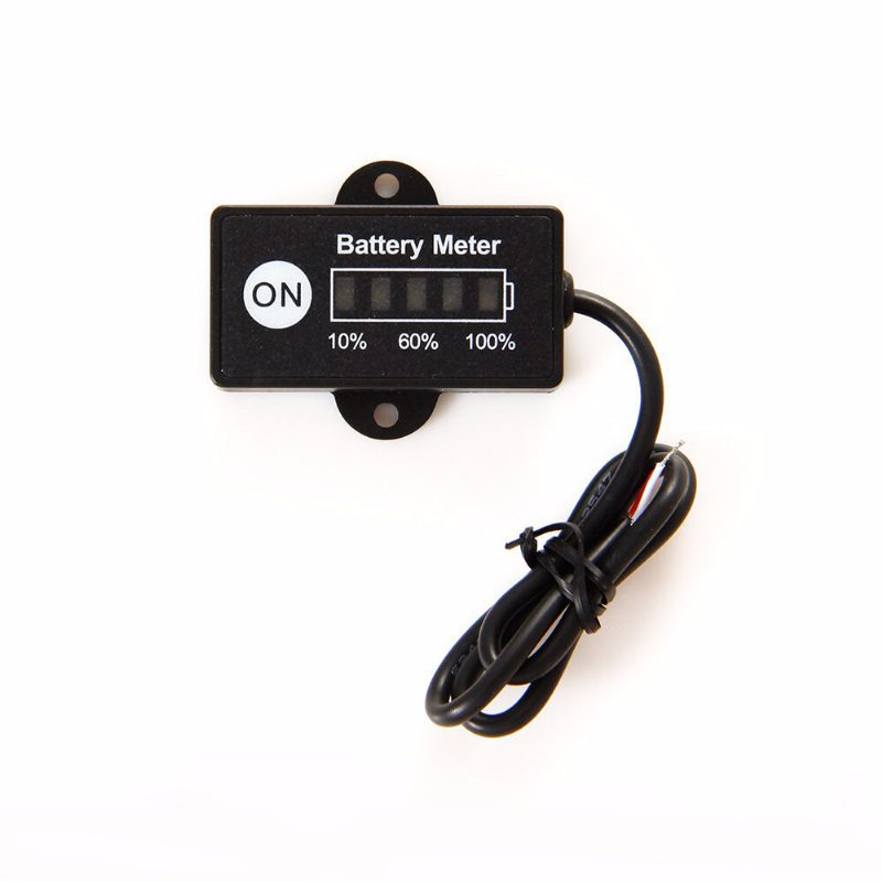 12/24 V-os Lcd Voltmérő Akkumulátorkapacitás-jelző Villamosenergia-mérő Ólom-sav/lítium-kobaltsav/lítium-vas-foszfát Akkumulátorokhoz