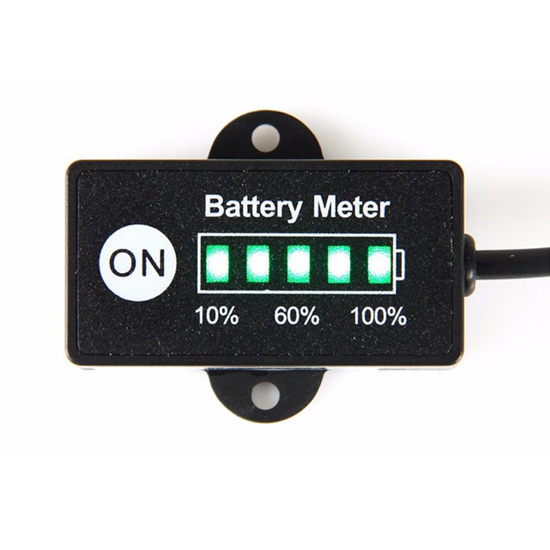 12/24 V-os Lcd Voltmérő Akkumulátorkapacitás-jelző Villamosenergia-mérő Ólom-sav/lítium-kobaltsav/lítium-vas-foszfát Akkumulátorokhoz
