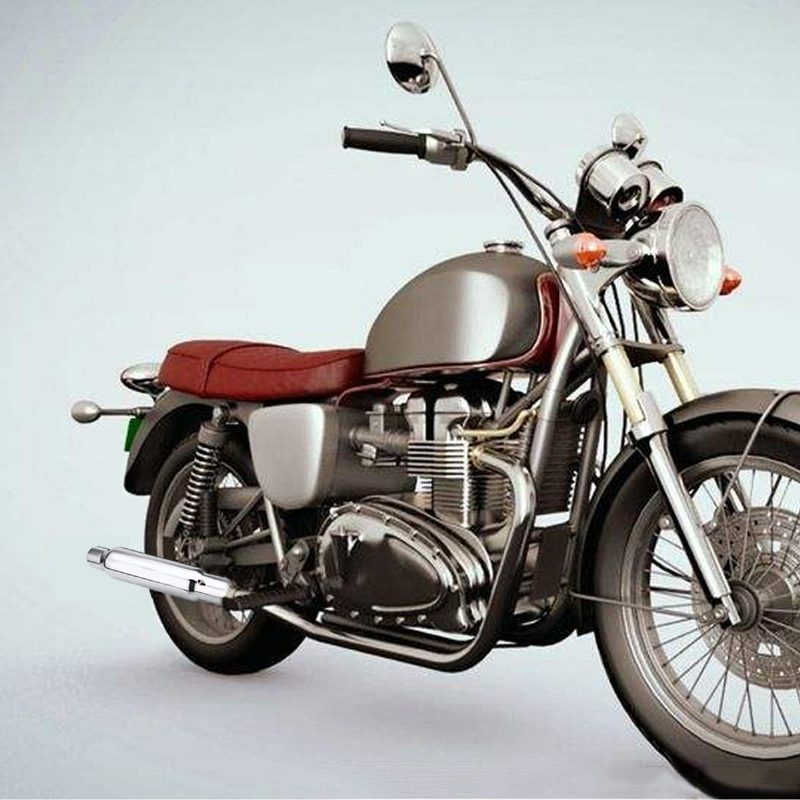 12 Hüvelykes 32 cm-es Rövid Motorkerékpár Kipufogócső Harley Cafe Racerhez