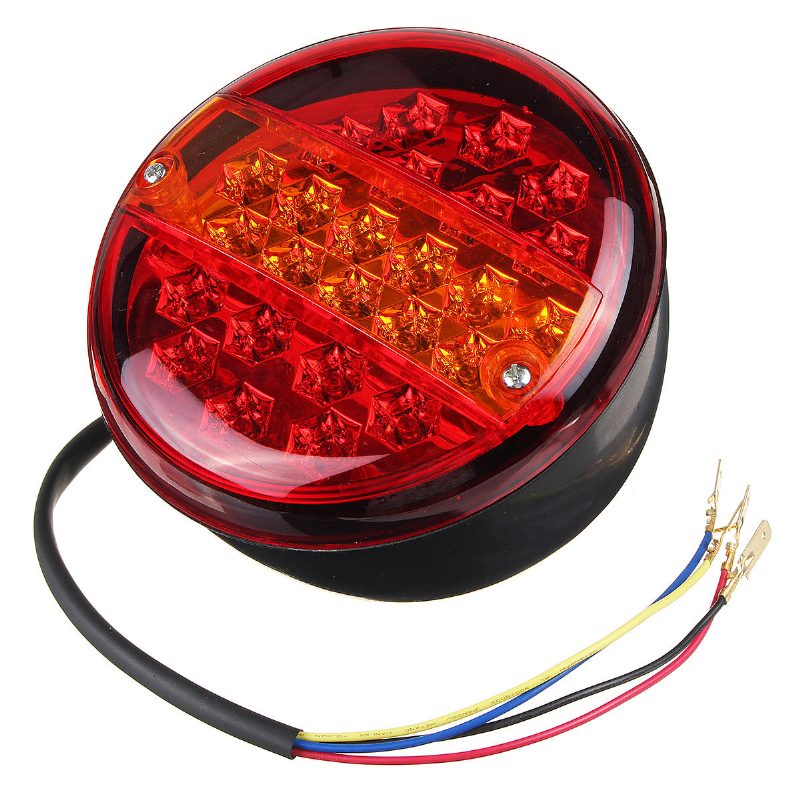 12v/24v 20led Hamburger Hátsó Megálló Visszajelző Lámpák Kerek Utánfutó Kamionhoz Lakókocsi Furgon Atv Busz