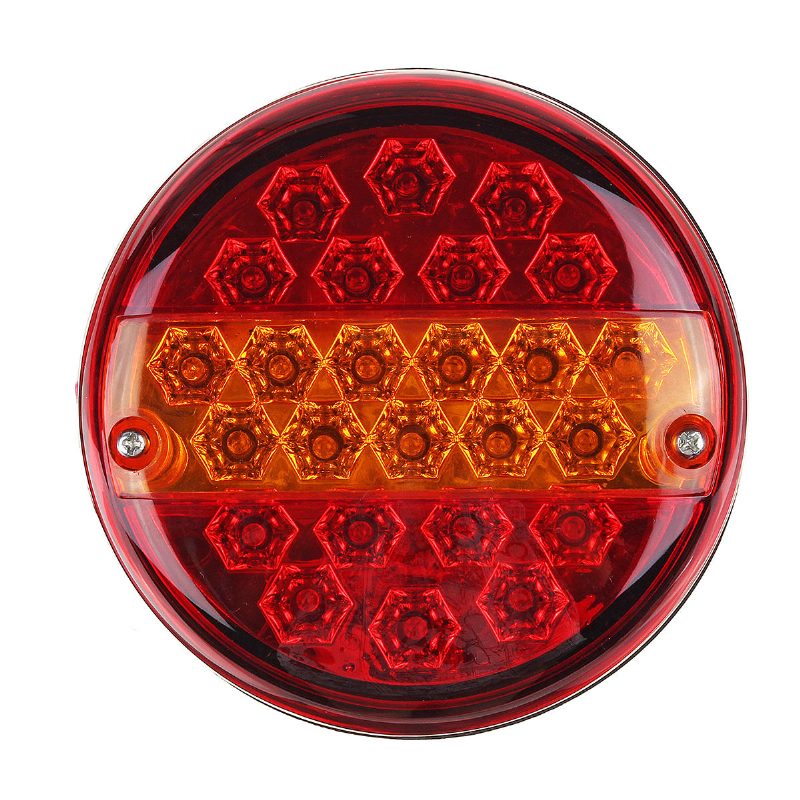 12v/24v 20led Hamburger Hátsó Megálló Visszajelző Lámpák Kerek Utánfutó Kamionhoz Lakókocsi Furgon Atv Busz