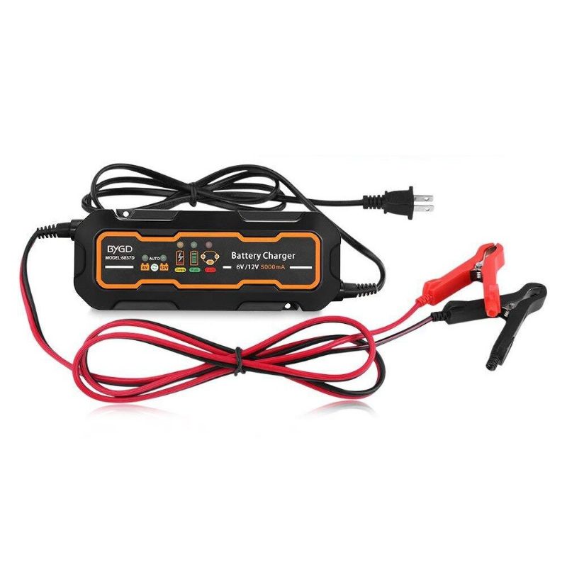 12v/24v Intelligens Akkumulátortöltő Gépjármű-javítás Motorkerékpár Autók Teherautójához Agm Gel Ólom-savas Akkumulátorok