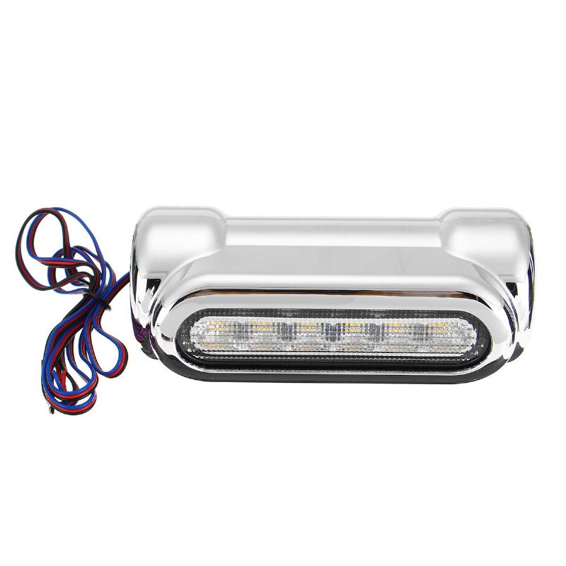 12v 2x Motorkerékpár Led Fehér Vezetői Drl Visszajelző Borostyánsárga Irányjelző Lámpák Ütközésjelző Lámpa