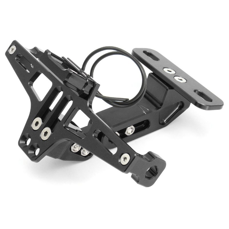 12v Cnc Motorkerékpár Ötvözet Rendszámtábla Tartó Konzol Led Lámpák Univerzális