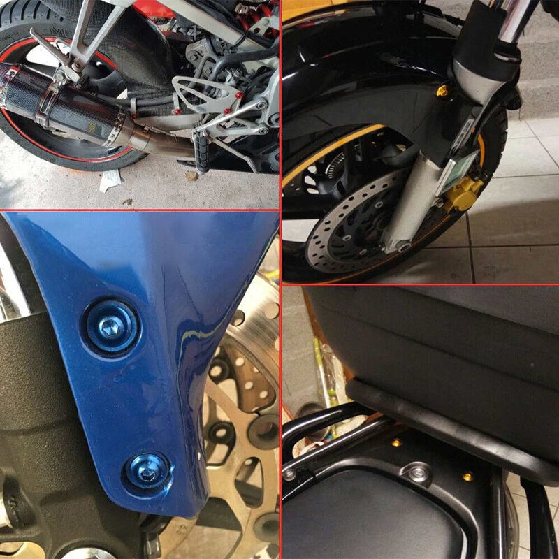 223 Db Motorkerékpár Sportbike Szélvédő Burkolat Csavarok Készlet Rögzítő Kapcsok