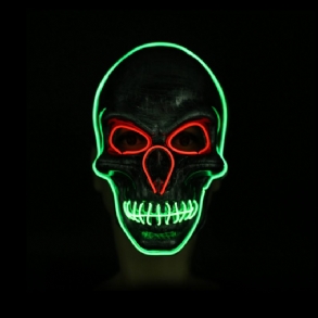 3 Színű Halloween Led Világító Maszk Cosplay A Fesztivál Sötétjében
