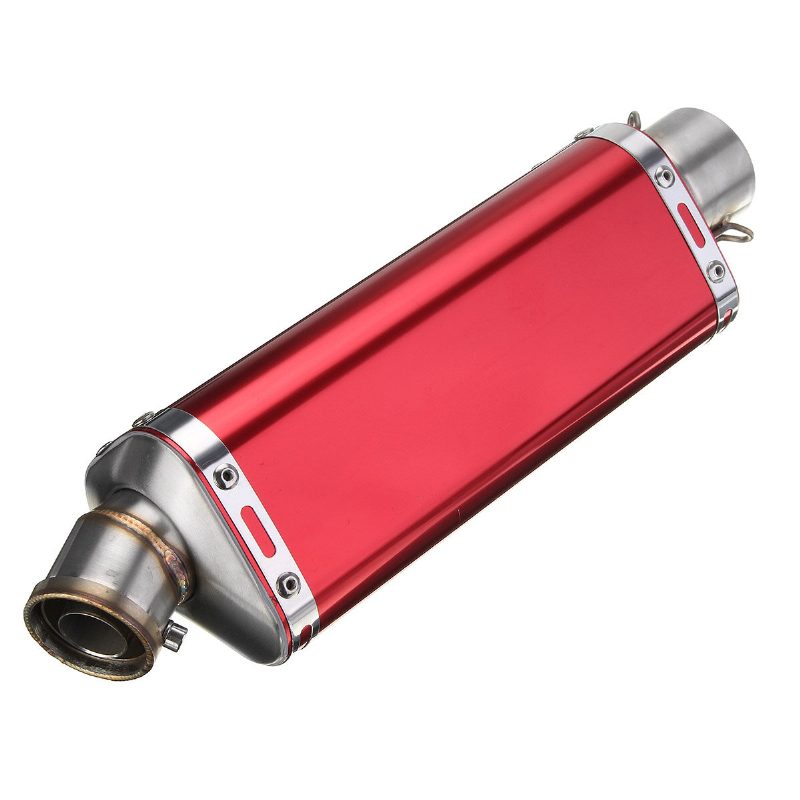 38-51 mm-es Rozsdamentes Acél Univerzális Motorkerékpár Kipufogócső Hangtompítóval
