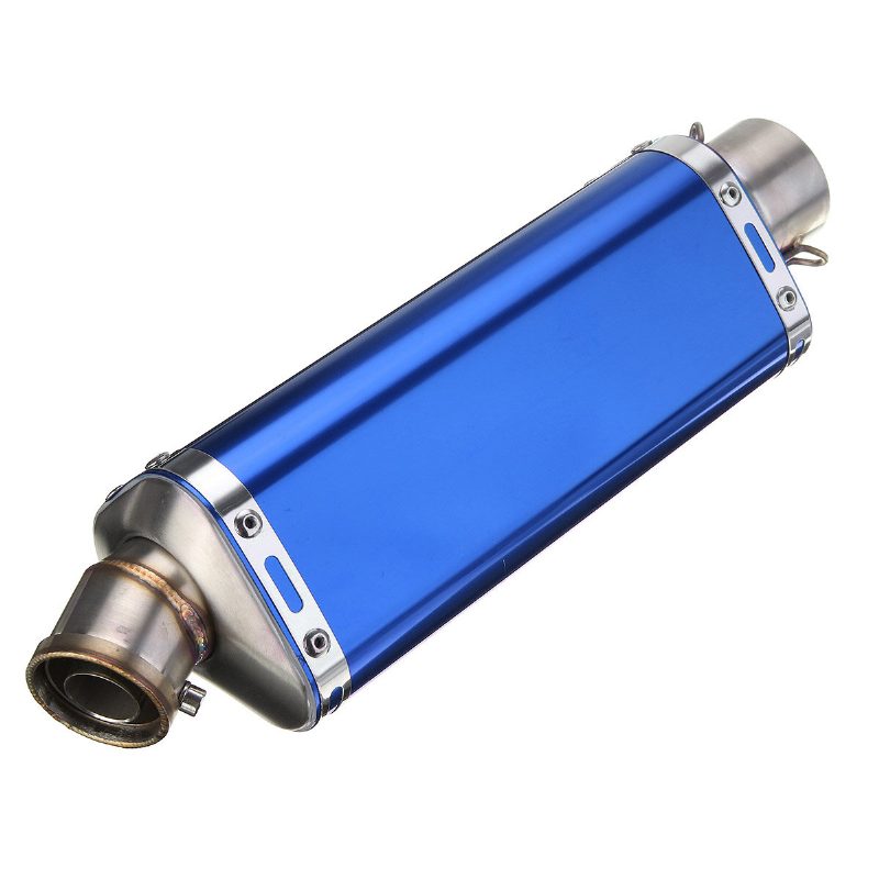 38-51 mm-es Rozsdamentes Acél Univerzális Motorkerékpár Kipufogócső Hangtompítóval