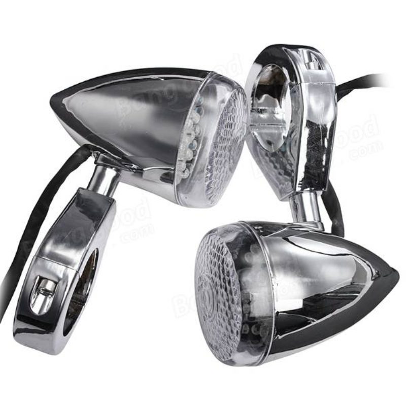 4 Db 39 mm-es Hátsó Motorkerékpár Bullet Led Irányjelző Lámpa Harley Davidson Sportster Dyna Bobberhez