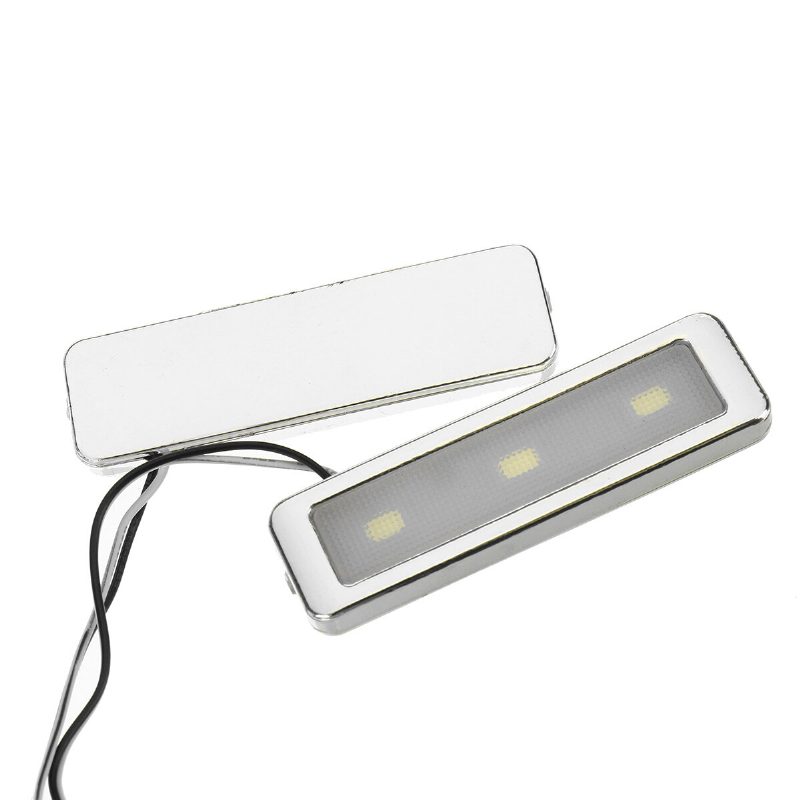 4db 3 Led Univerzális Autós Kartámasz Belső Tálfény Dekoratív Hideg Ajtókilincs Lámpa Autó Világítás Kiegészítők