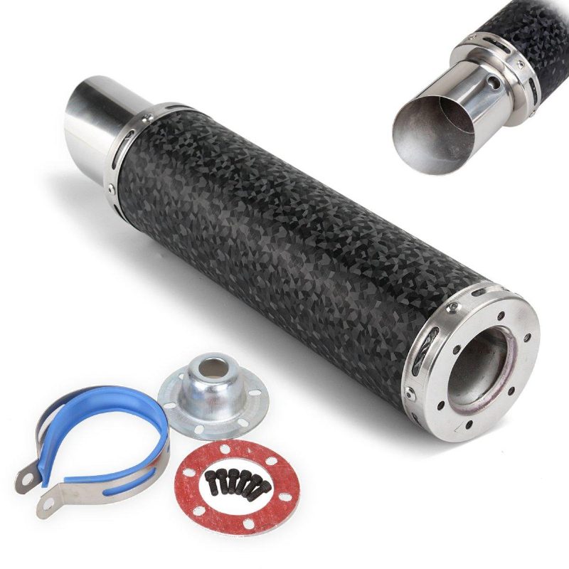 50 mm-es Univerzális Motorkerékpár Szénszálas Kipufogó Csővég Hangtompítóval
