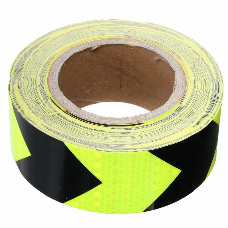 50 mm X 20 M Csíkos Biztonsági Fényvisszaverő Öntapadó Figyelmeztető Szalag Matrica