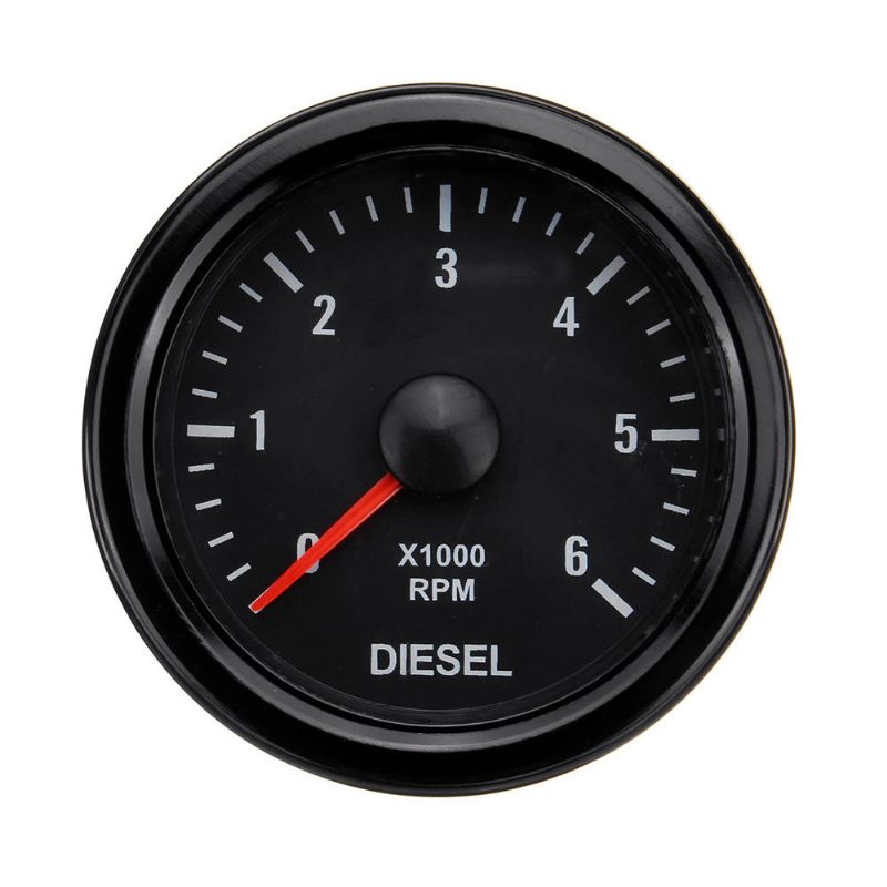 52 mm 0-6000 Rpm (a Műszerfalon) Elektromos Fordulatszámmérő Dízelmotorokhoz