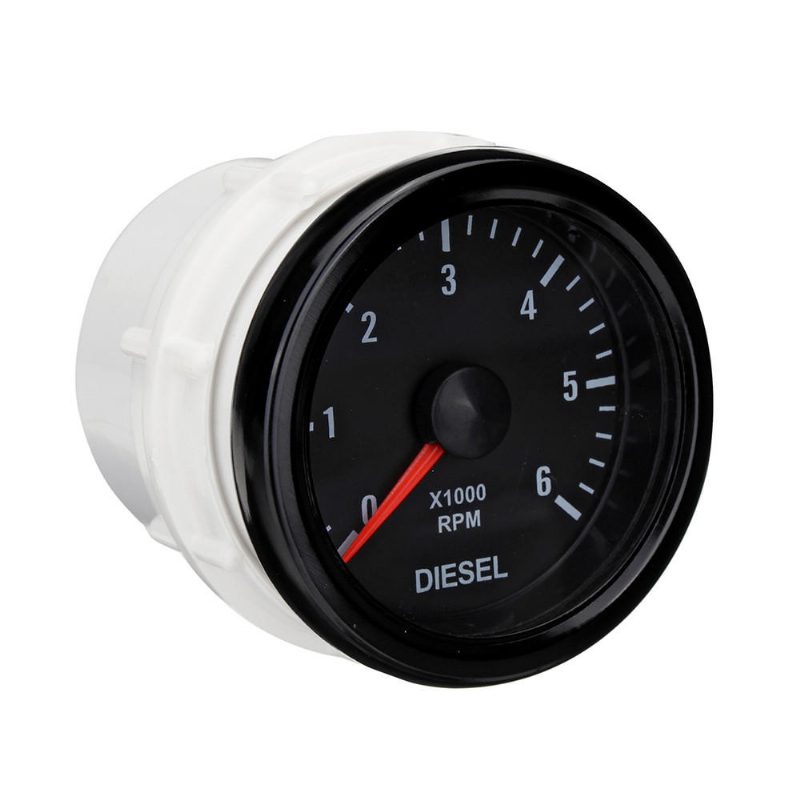 52 mm 0-6000 Rpm (a Műszerfalon) Elektromos Fordulatszámmérő Dízelmotorokhoz