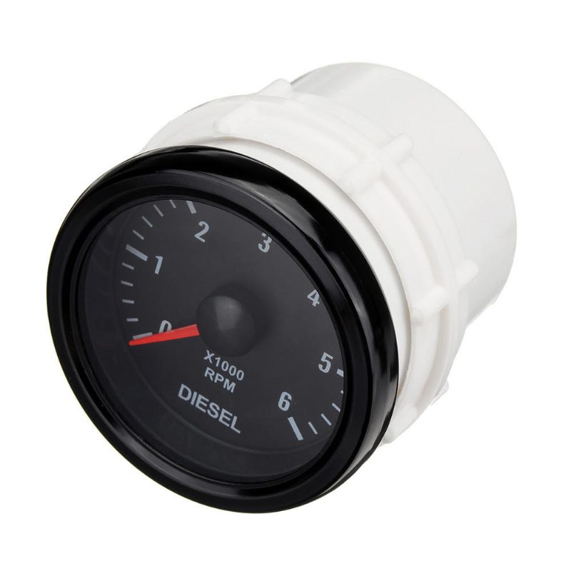 52 mm 0-6000 Rpm (a Műszerfalon) Elektromos Fordulatszámmérő Dízelmotorokhoz