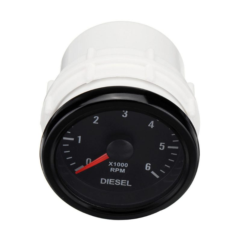 52 mm 0-6000 Rpm (a Műszerfalon) Elektromos Fordulatszámmérő Dízelmotorokhoz