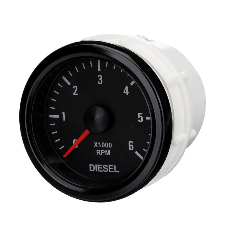 52 mm 0-6000 Rpm (a Műszerfalon) Elektromos Fordulatszámmérő Dízelmotorokhoz