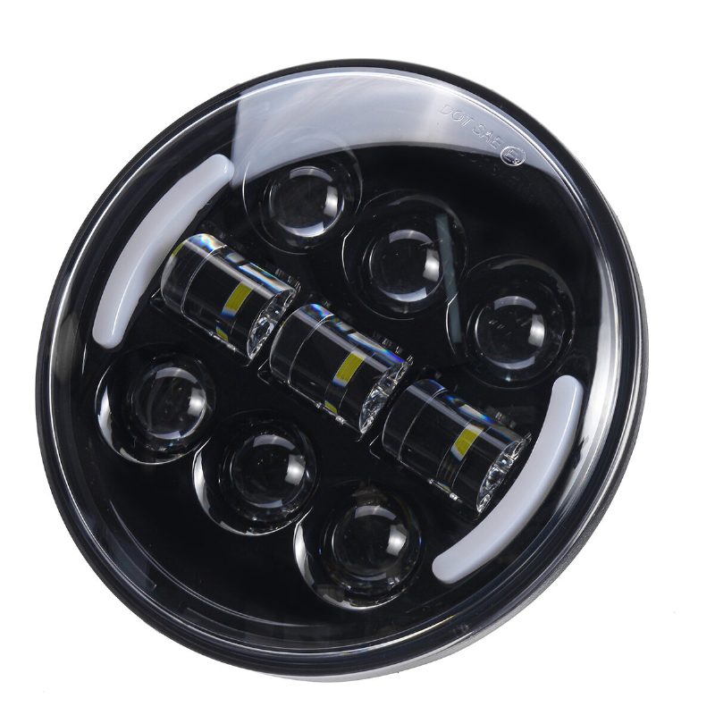 5.75"-os Motorkerékpár Led-es Fényszóró Projektor Nagy Fénysugár Drl Irányjelző Halo Gyűrű