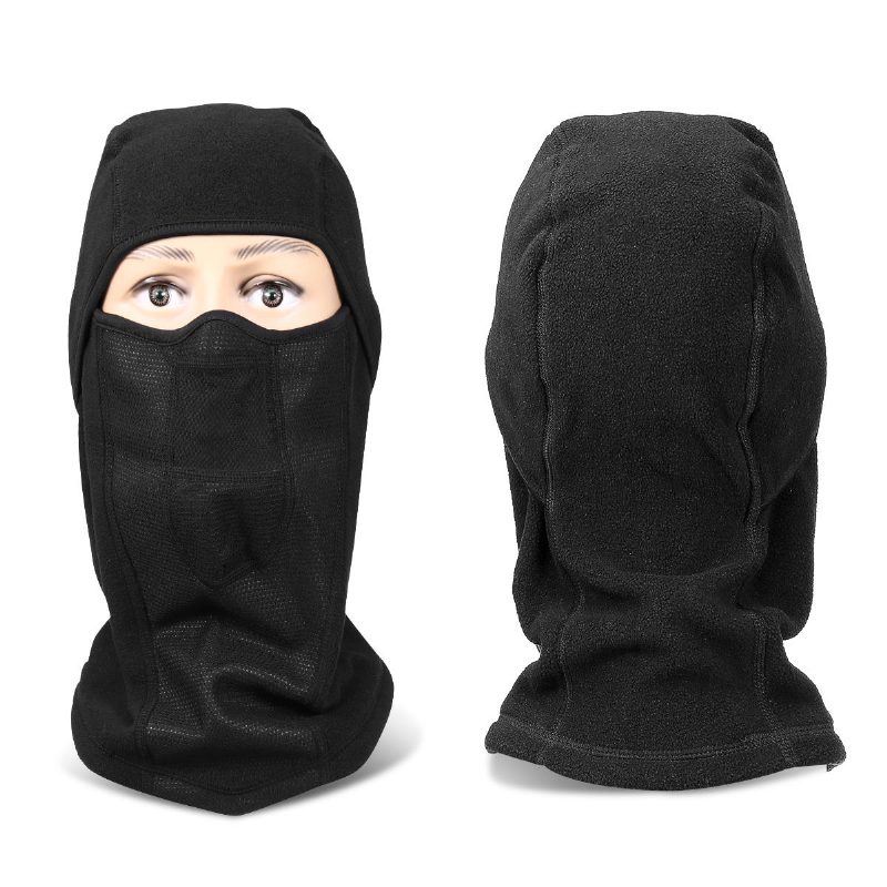 Férfi Női Balaclava Teljes Arcmaszk Meleg Téli Dupla Termikus Gyapjú Szélálló Símotorkerékpár Vízálló
