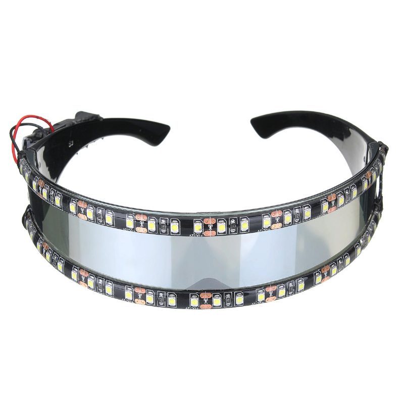 Led Motoros Szemüveg Cosplay Ünnepi Dekoráció Halloween Ajándék Fesztivál Nightclub Színpadi Kellékek