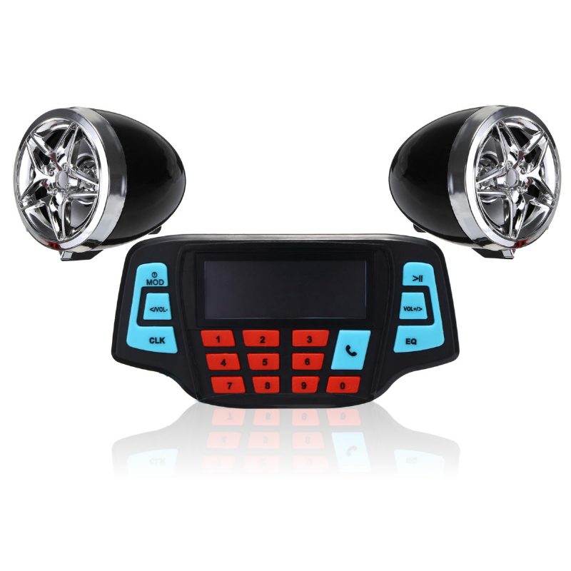 Motorkerékpár Kormányerősítő Rádió Sztereó Riasztó Hangszóró Mp3 Fm Lejátszó Bluetooth Funkcióval