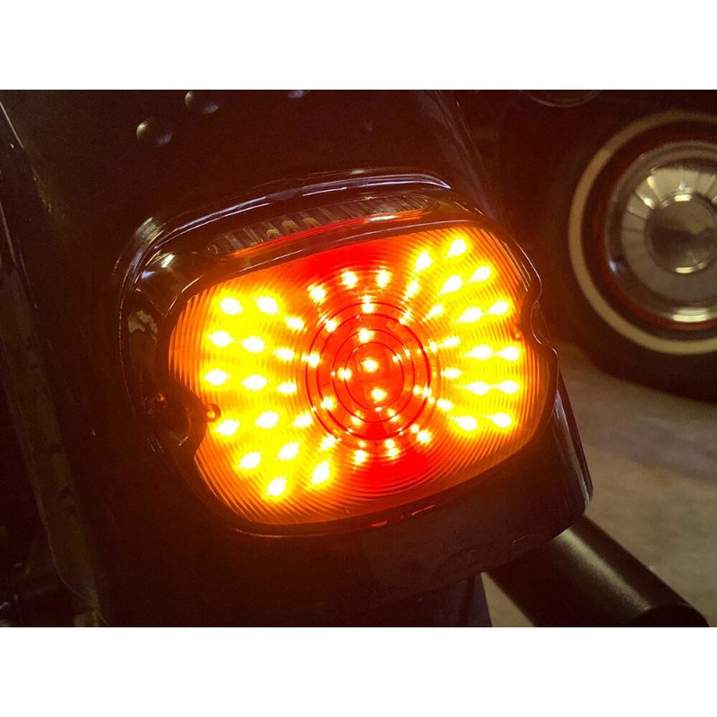 Motorkerékpár Led-es Fék Irányjelző Rendszámtábla-lámpa Hátsó Lámpa Szerelvény Harley Davidson Sportster Flst Electra Glides-hez
