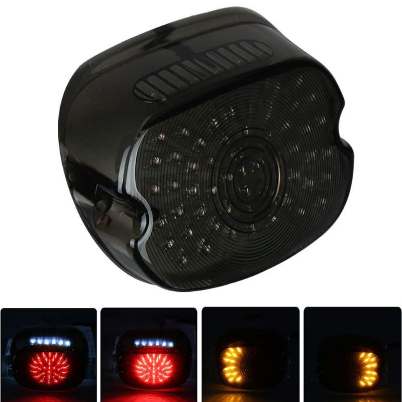 Motorkerékpár Led-es Fék Irányjelző Rendszámtábla-lámpa Hátsó Lámpa Szerelvény Harley Davidson Sportster Flst Electra Glides-hez