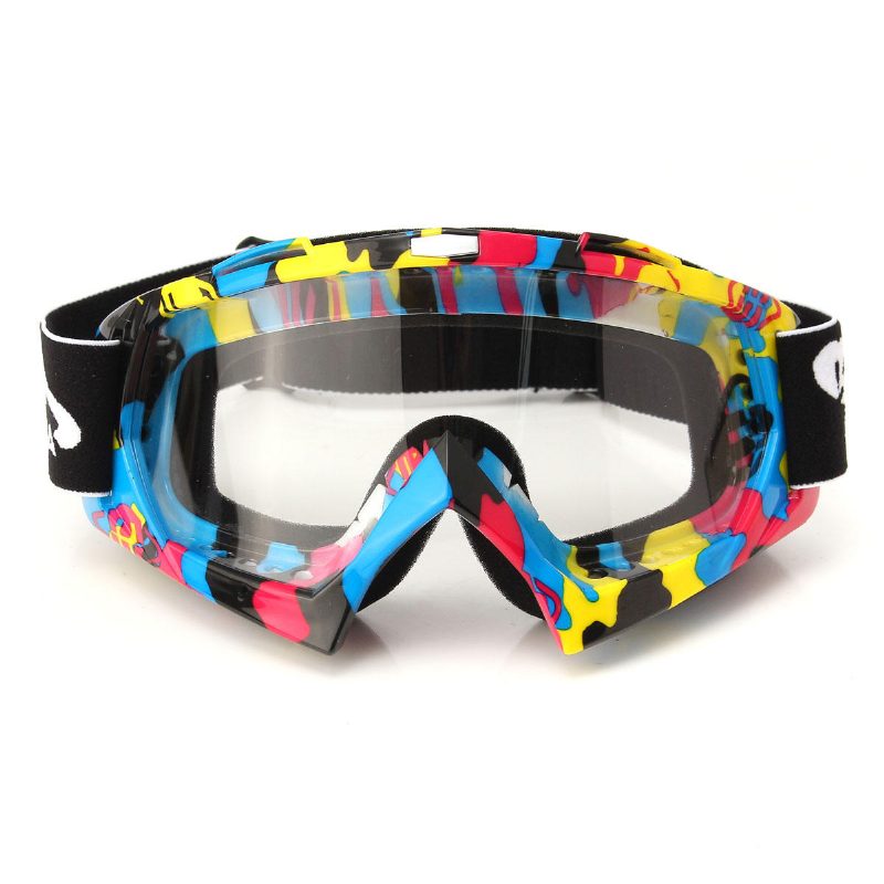 Motorkerékpár Motocross Off Road Lovaglás Sport Snowboard Szemüveg Átlátszó/színes Len