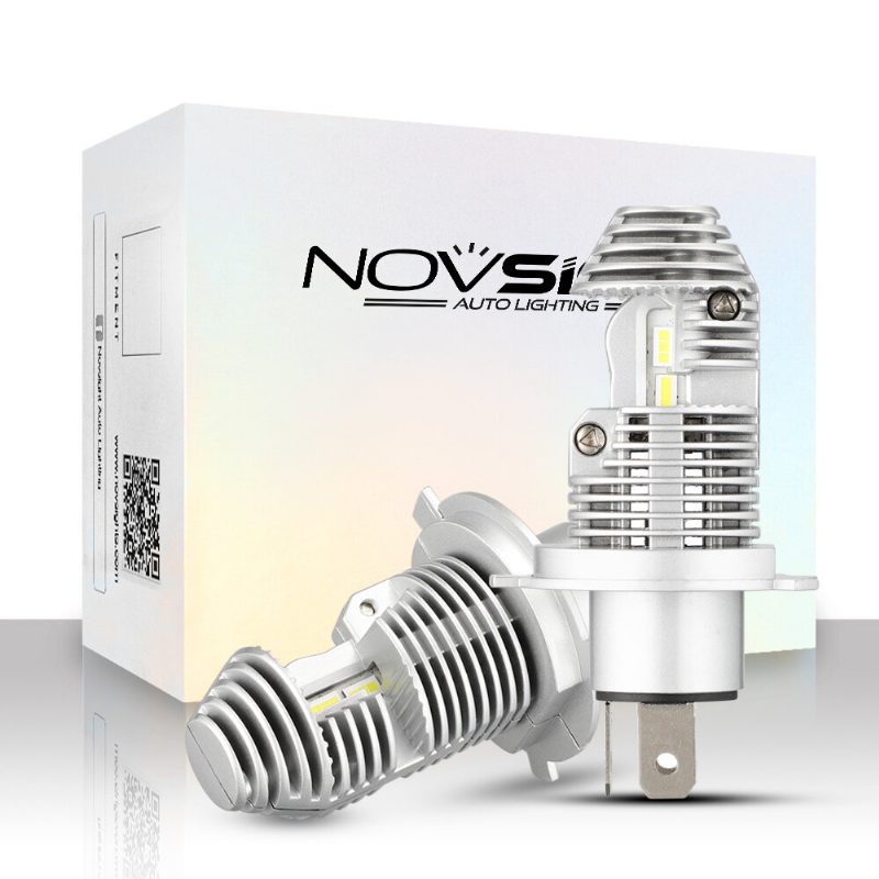 Novsight N36 2db H4 12v 40w 8000lm 6000k Led Fényszóró Motorkerékpár Lámpa Autó Izzók Hi Lo Ködlámpa