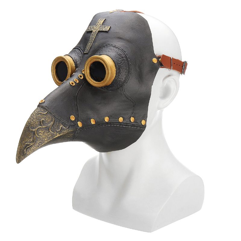 Pestis Orvos Maszk Halloween Jelmez Madár Hosszú Orr Csőr Pu Bőr Steampunk