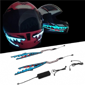 Shark Stílusú Motoros Sisak Fénycsík Led Éjszakai Jelzőfény Csík Izzó