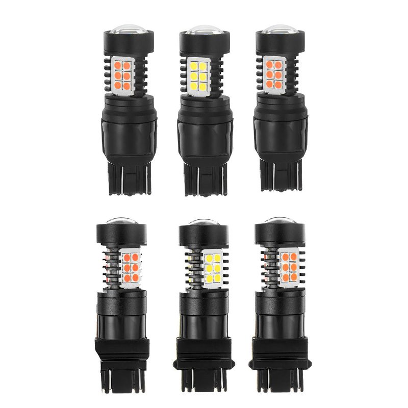 T20 Led Izzó 7443/3157 Smd3030 Fehér/sárga/piros Motorkerékpár Autók Fénye